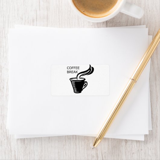 Kaffeepause Adressaufkleber (Insitu)