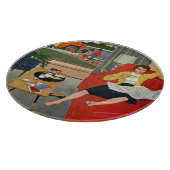 Kaffeepause am Morgen Schneidebrett (Ecke)