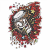 Kaffeepause Aufkleber (Vorderseite)