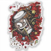 Kaffeepause Aufkleber (Vorderseite)