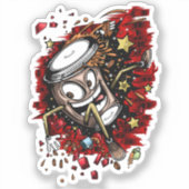 Kaffeepause Aufkleber (Vorderseite)