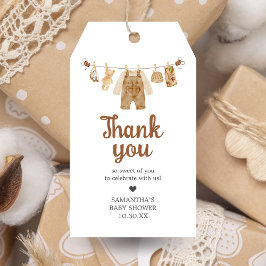 Kaffeepause Baby Dusche Fevor Tags Geschenkanhänger