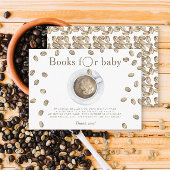 Kaffeepause Babyduschbücher für Babys Begleitkarte