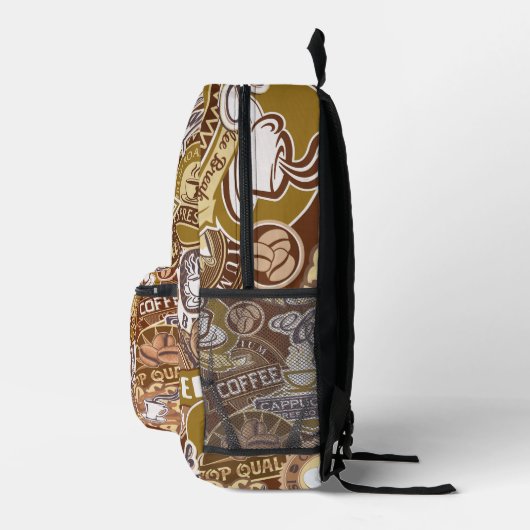 Kaffeepause Bedruckter Rucksack (Rechts)