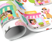 Kaffeepause (BITTE LESEN SIE UNTEN) Geschenkpapier (Rolleneckpunkt)
