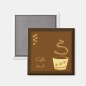Kaffeepause - Business Magnet Design (Vorderseite/Rückseite)