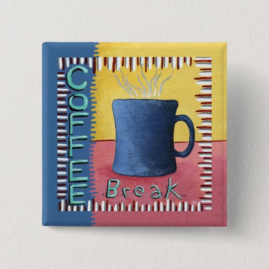 Kaffeepause Button (Vorderseite)