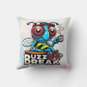 Kaffeepause Buzz Kissen (Rückseite)
