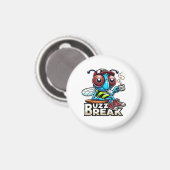 Kaffeepause Buzz Magnet (Vorderseite/Rückseite)