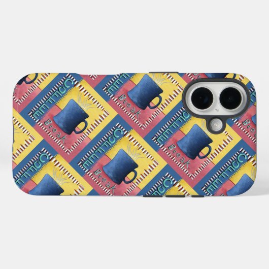 Kaffeepause Case-Mate iPhone Hülle (Rückseite (Horizontal))