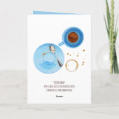 Kaffeepause Danke Karte (Rückseite)