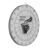 Kaffeepause Dartscheibe (Vorderseite Links)