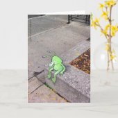 Kaffeepause der sluggos karte (Gelbe Blume)