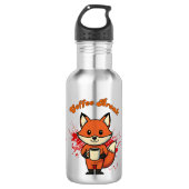Kaffeepause Design Edelstahlflasche (Vorderseite)