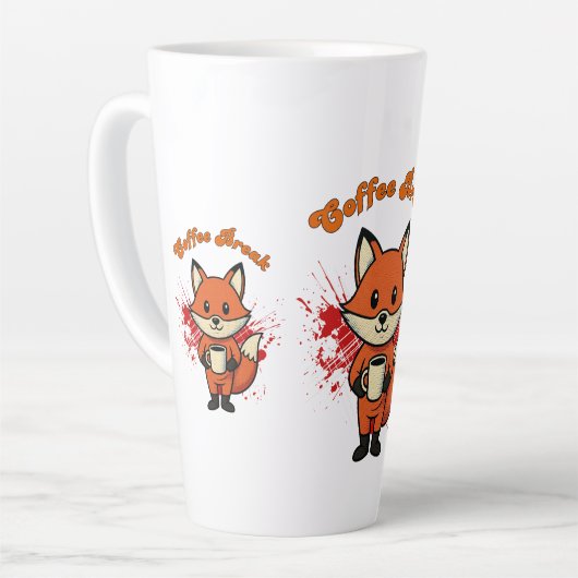 Kaffeepause Design Milchtasse (Linke Ecke)