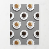 Kaffeepause Dreifach Gefaltete Einladung (Cover)