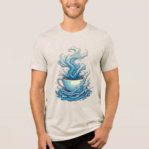 Kaffeepause: Dynamische Kunst Tri-Blend Shirt