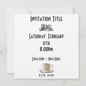 Kaffeepause! Einladung (Rückseite)