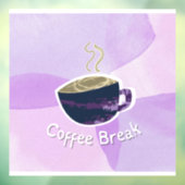 Kaffeepause Fensteraufkleber (Blatt 3)