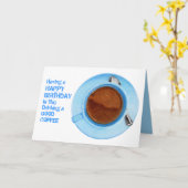 Kaffeepause Geburtstagskarte Karte (Gelbe Blume)