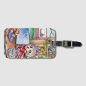 Kaffeepause Gepäckanhänger (Vorderseite (Horizontal))