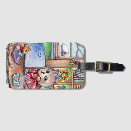 Kaffeepause Gepäckanhänger (Vorderseite (Horizontal))