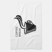 Kaffeepause Geschirrtuch (Vertikal)