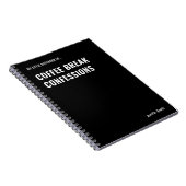 Kaffeepause Geständnisse Weihnachtsbüro Notizblock (Rechte Seite)