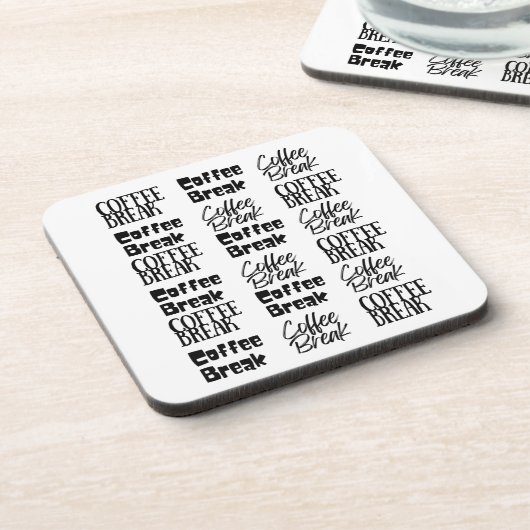 Kaffeepause Getränkeuntersetzer (Linke Seite)