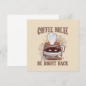 Kaffeepause, gleich zurück sein - Zombie Inspirier (Vorne/Hinten)
