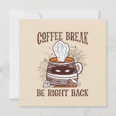 Kaffeepause, gleich zurück sein - Zombie Inspirier (Vorderseite)