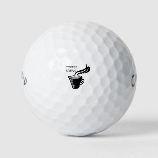 Kaffeepause Golfball (Vorderseite)