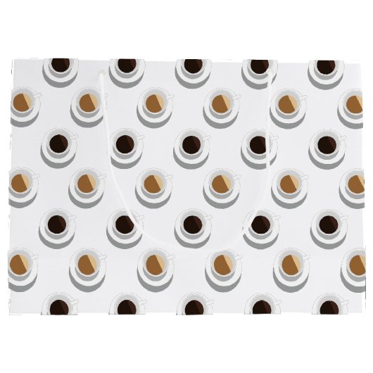 Kaffeepause Große Geschenktüte (Rückseite)
