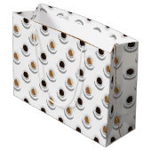 Kaffeepause Große Geschenktüte (Rückseite Schrägansicht)
