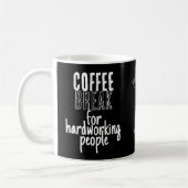 Kaffeepause – Große Ideen – Schwarz Kaffeetasse (Links)