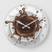 Kaffeepause Große Wanduhr (Vorderseite)