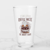 Kaffeepause - Halloween-Thema Glas (Rückseite)