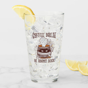 Kaffeepause - Halloween-Thema Glas