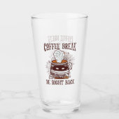 Kaffeepause - Halloween-Thema Glas (Vorderseite)