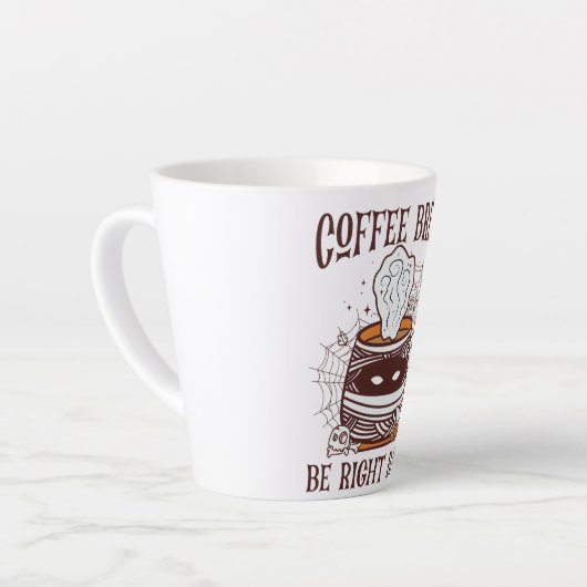 Kaffeepause - Halloween-Thema Milchtasse (Linke Ecke)