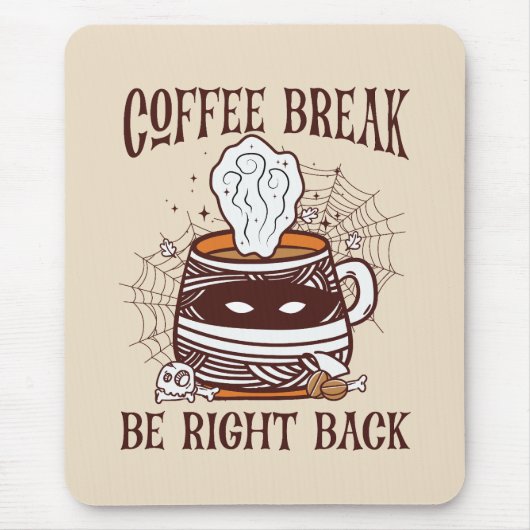 Kaffeepause - Halloween-Thema Mousepad (Vorne)