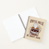 Kaffeepause - Halloween-Thema Notizblock (Innenseite)