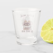 Kaffeepause - Halloween-Thema Schnapsglas (Rückseite)