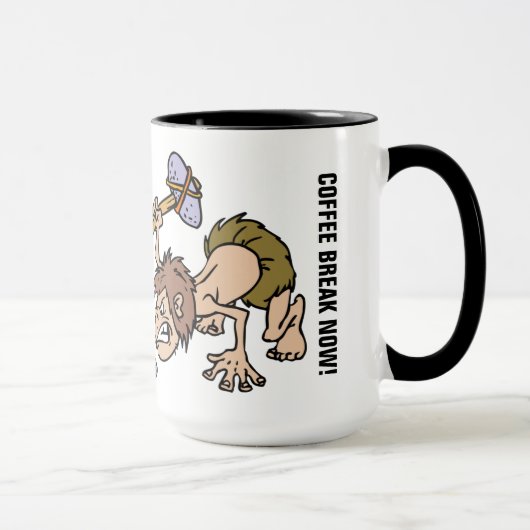 Kaffeepause jetzt! Ringer-Tasse Tasse (Rechts)
