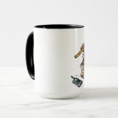 Kaffeepause jetzt! Ringer-Tasse Tasse (Vorderseite Links)