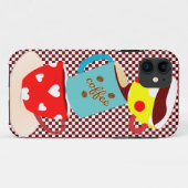 Kaffeepause-Karos Case-Mate iPhone Hülle (Rückseite (Horizontal))