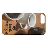 Kaffeepause (Katze) iPhone/iPad Fall von RoseWrite Case-Mate iPhone Hülle (Rückseite (Horizontal))