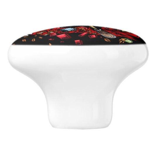 Kaffeepause Keramikknauf (Seitenansicht)