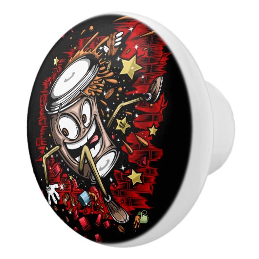 Kaffeepause Keramikknauf (Rechts)