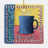 Kaffeepause Keramikornament (Rückseite)